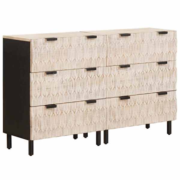 vidaXL K&otilde;ide 2 tk 60 x 33 x 75 cm Tugev mango puu