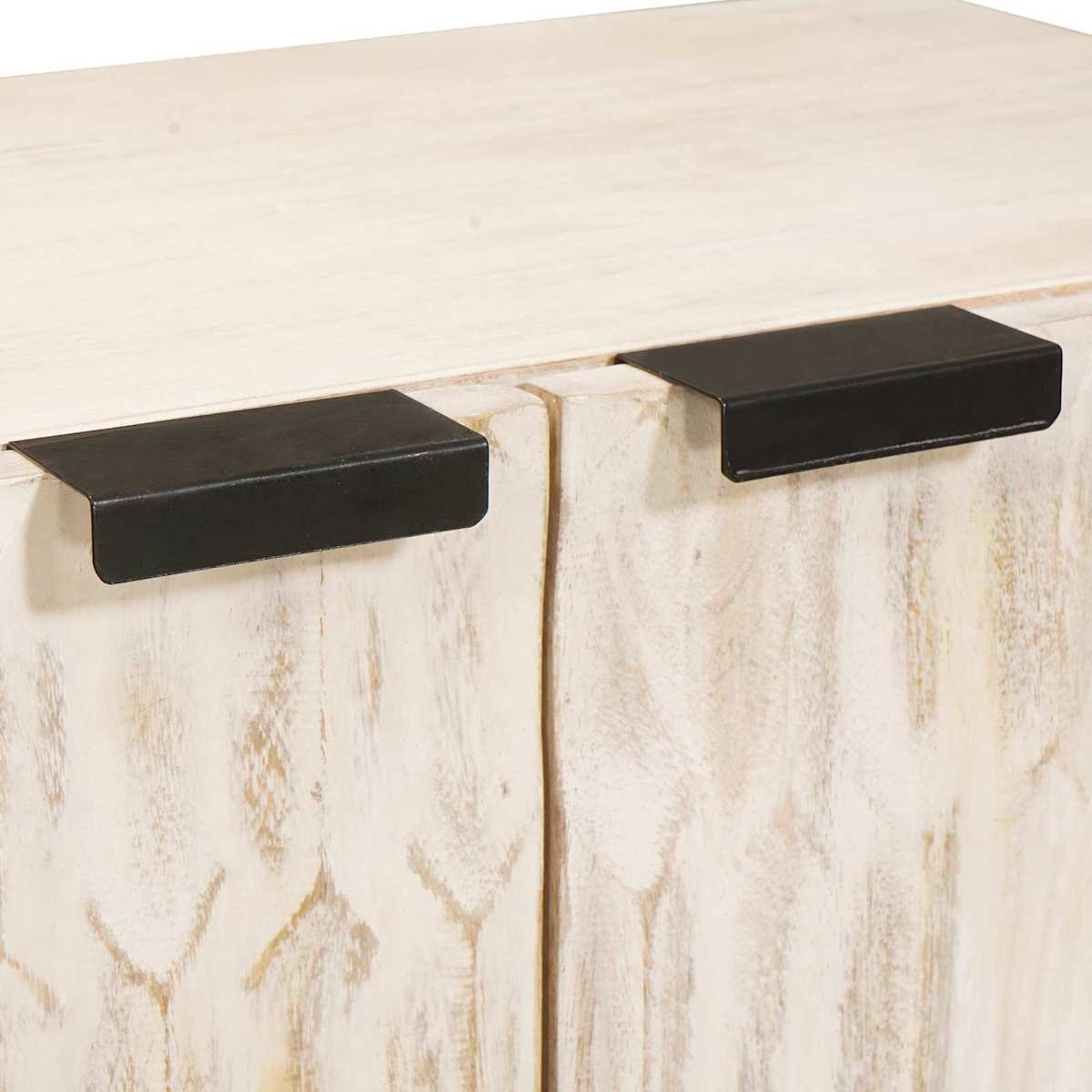 Sideboard 3 stk. 60 x 33 x 75 cm Massivt mangotræ - Billede 9