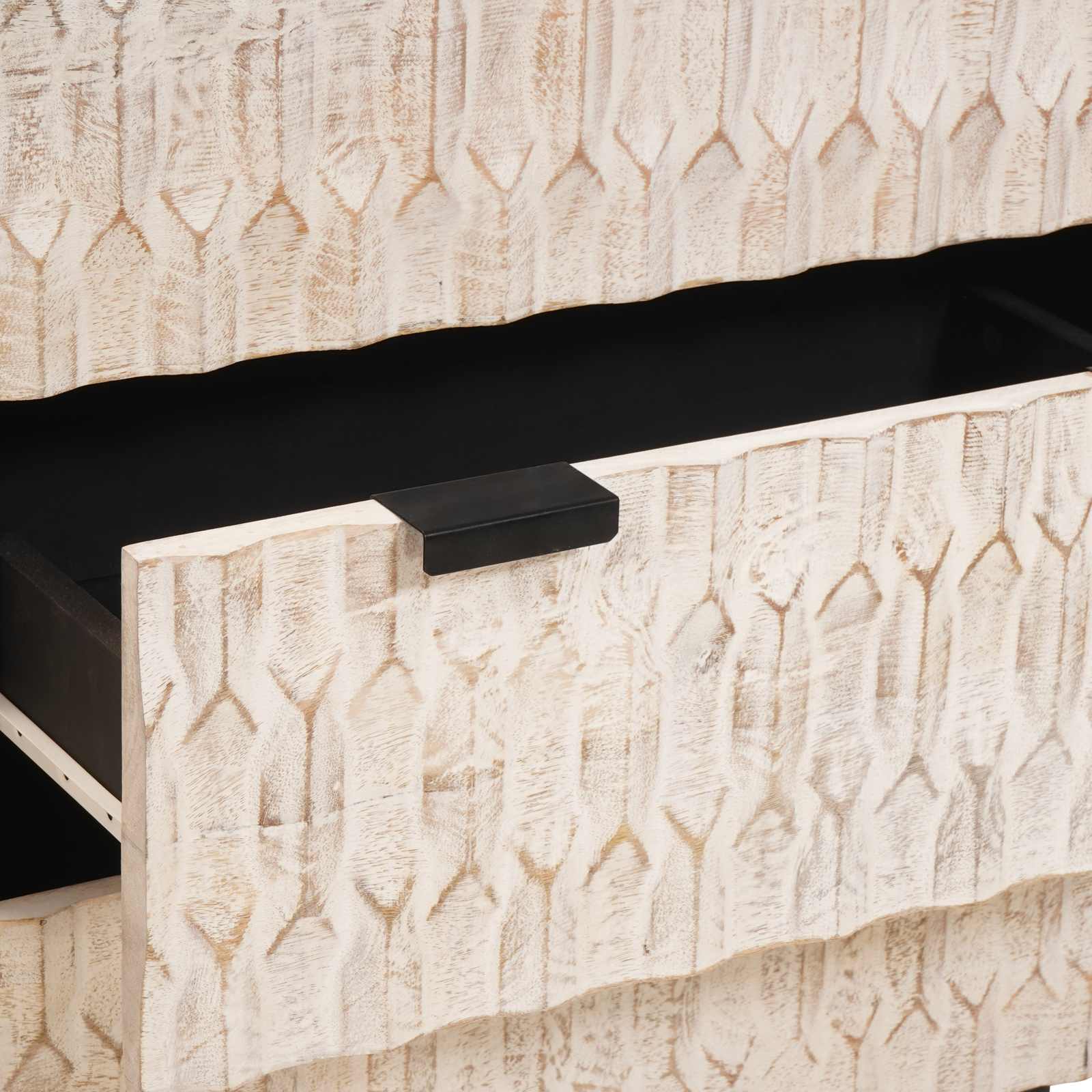 Dressoir Witte Was Afwerking Massief Mango Hout image 9