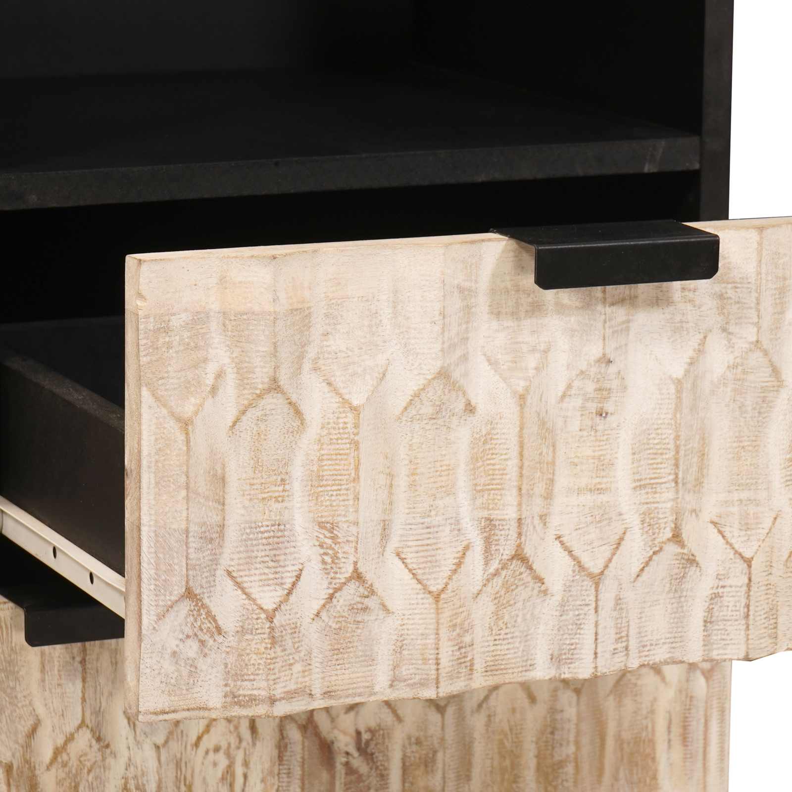 Kylpyhuoneen setit Valkoinen pesu viimeistely Kiinteä mango puu - Image 8