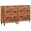 vidaXL K&otilde;ide 2 tk 60 x 33 x 75 cm Tugev mango puu