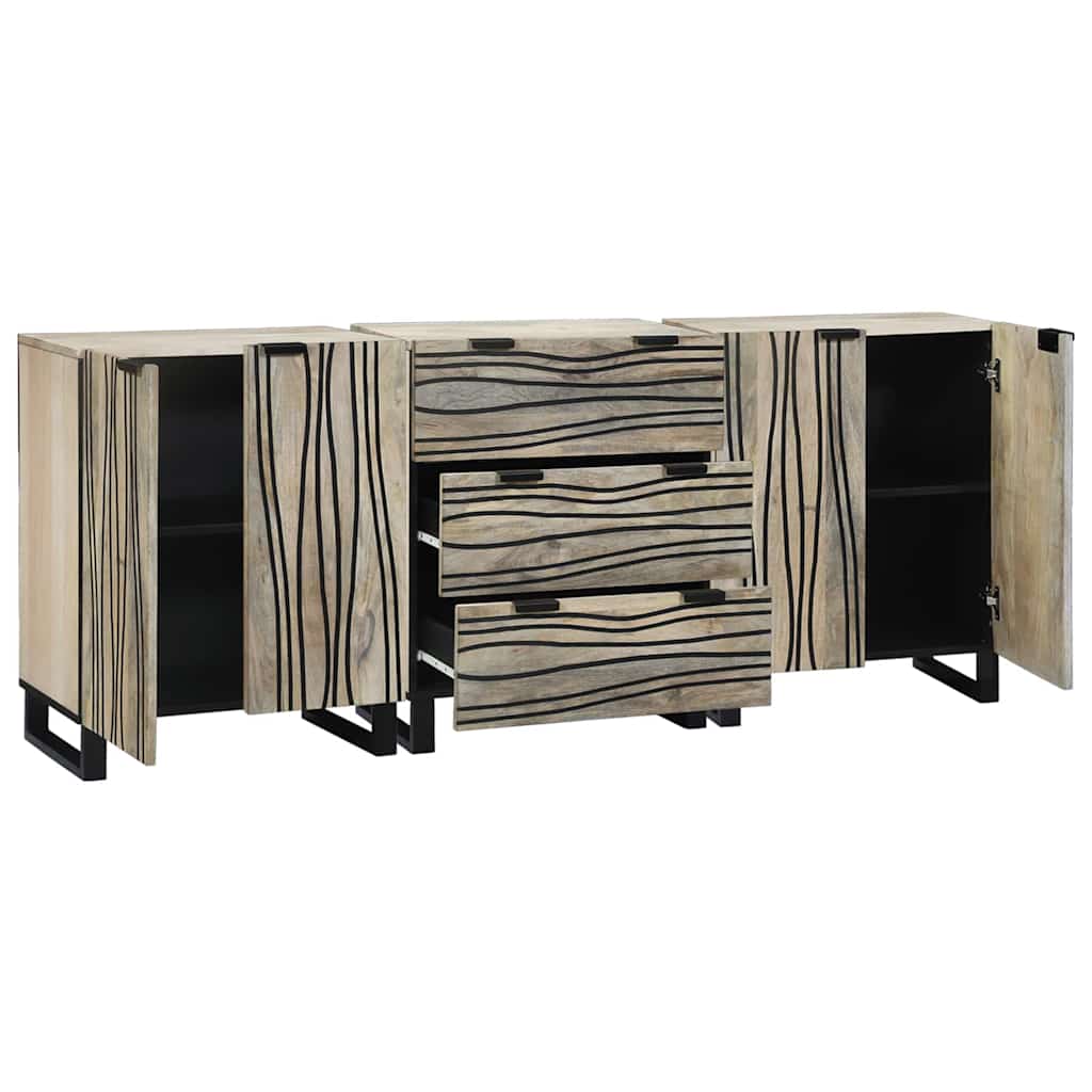 Kylpyhuonekalustesetti 3 pcs Valkoinen 180 x 33 x 75 cm