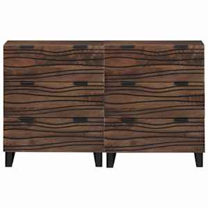 Sestava komody 2 pcs Vlašský ořech 120 x 33,5 x 75 cm - obrázek 4