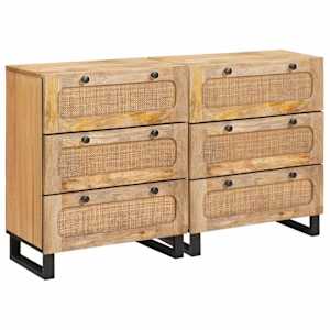 Servírovací skříň 2 pcs Hnědá 60 x 33 x 75 cm