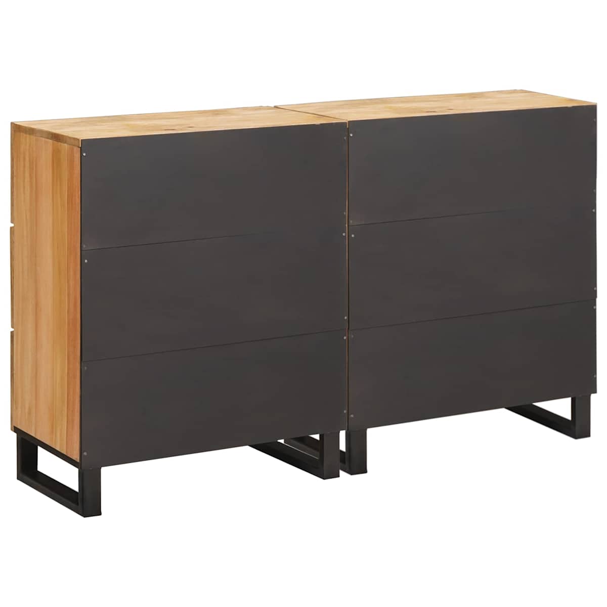 Sideboard 2 stk. 60 x 33 x 75 cm Massivt mangotræ Brun - Billede 5