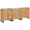 vidaXL K&otilde;ide 3 tk 180 x 33 x 75 cm Tugev mango puu Pruun