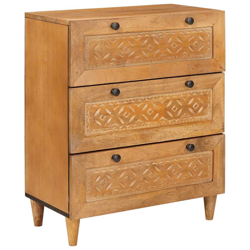 vidaXL Dressoir 2 pcs Bruin 60 x 33 x 75 cm massief mangohout