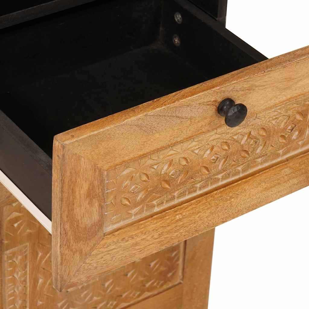 Badkamermeubelset met lade 4 pcs Bruin massief mangohout image 13