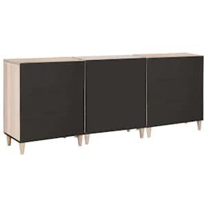 Servírovací skříň 3 pcs Bílá 180 x 33,5 x 75 cm - obrázek 7