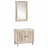 vidaXL Vannitoa m&ouml;&ouml;bleset 2 tk Valge 62 x 33 x 58 cm Tehispuit