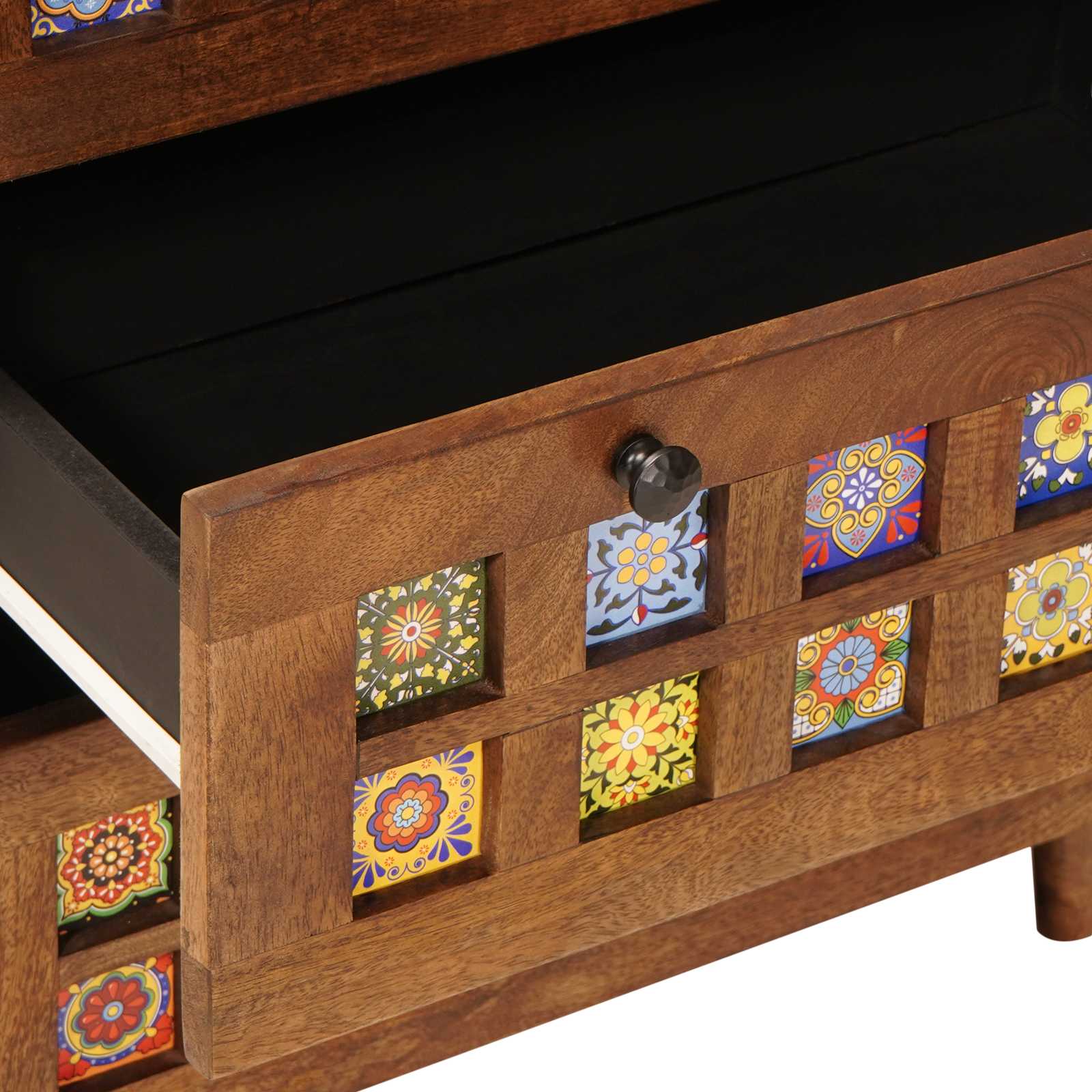 Dressoir 3 pcs Walnotenhout Massief Mango Hout | luizaXL | Dé meubelwinkel voor elk interieur Dressoir 3 pcs Walnotenhout Massief Mango Hout - Afbeelding 8