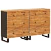 vidaXL K&otilde;ide 2 tk 60 x 33 x 75 cm Tugev mango puu Pruun