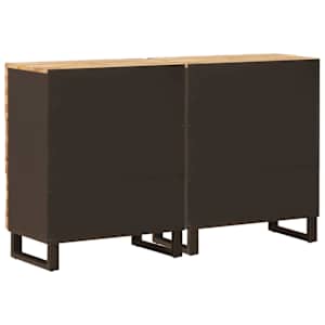 Servírovací skříň 2 pcs Hnědá 60 x 33 x 75 cm - obrázek 6