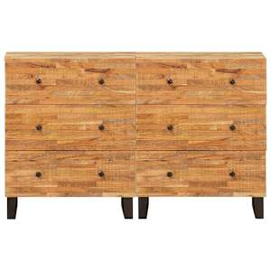 Servírovací skříň 2 pcs Hnědá 60 x 33 x 75 cm - obrázek 4
