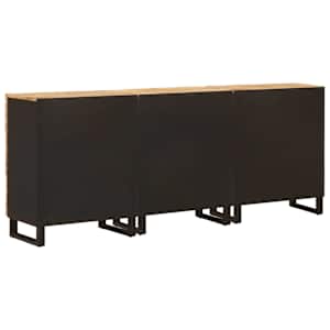 Servírovací skříň 3 pcs Hnědá 60 x 33 x 75 cm - obrázek 7