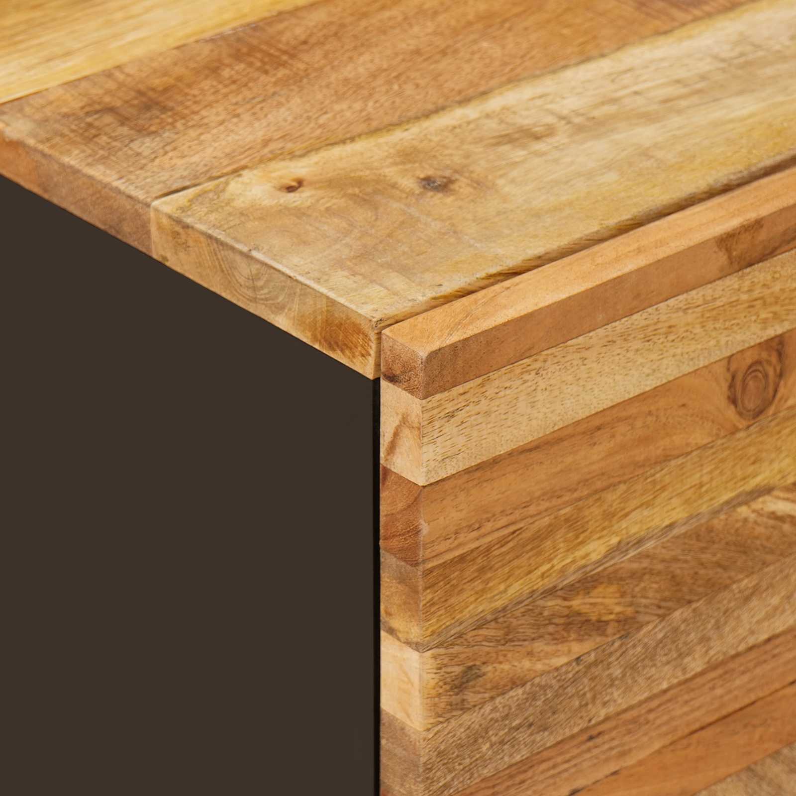 Kylpyhuoneen setit hyllyllä Luonnollinen Kiinteä mango puu - Image 9