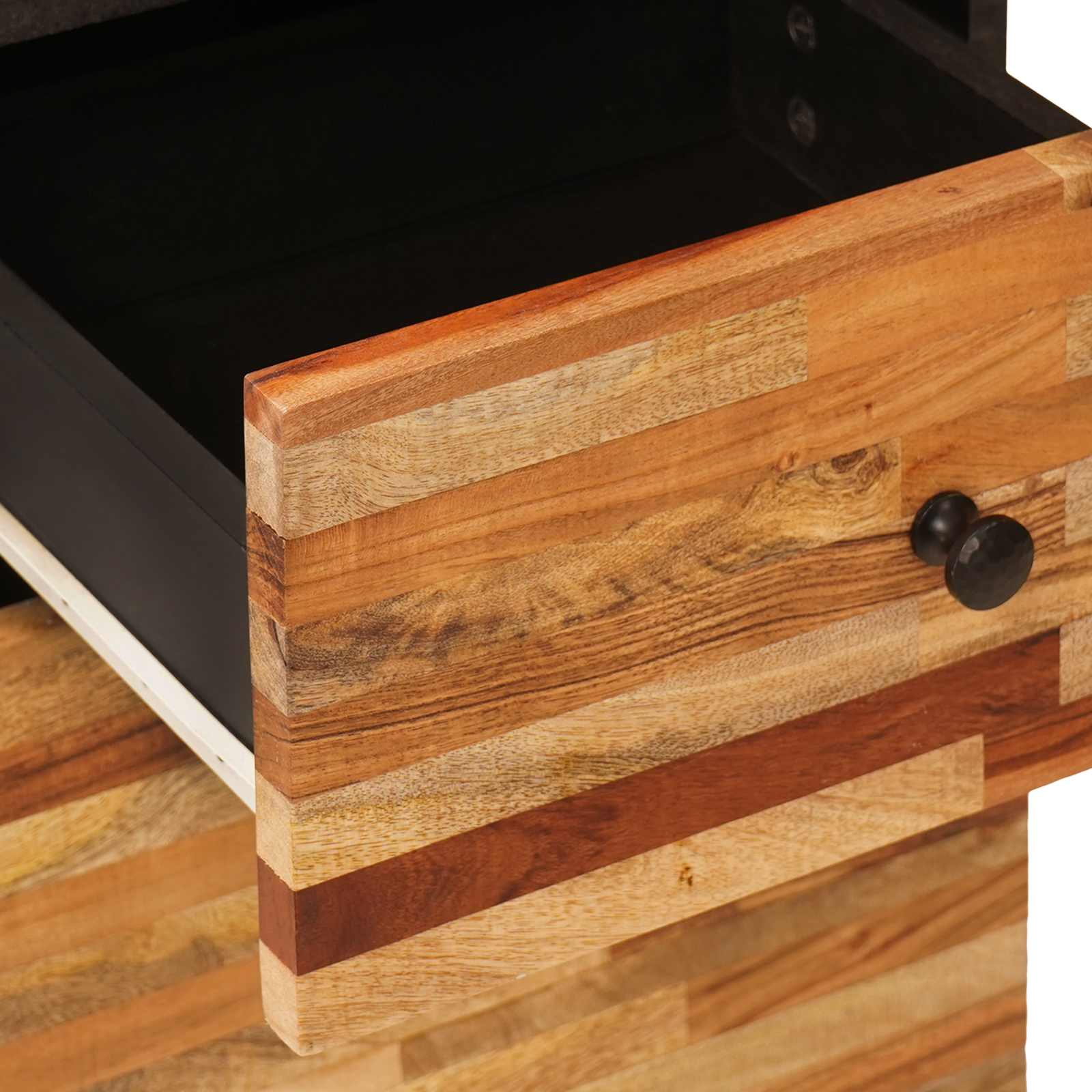 Kylpyhuoneen setit hyllyllä Luonnollinen Kiinteä mango puu - Image 11