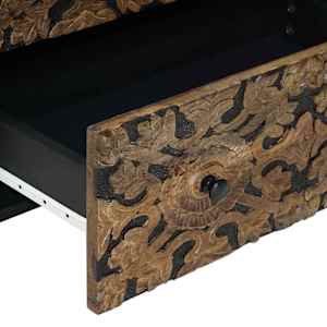 Servírovací skříň 2 pcs Hnědá 60 x 33,5 x 75 cm - obrázek 8