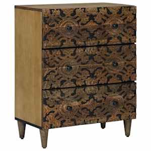 Servírovací skříň 2 pcs Hnědá 60 x 33,5 x 75 cm - obrázek 3