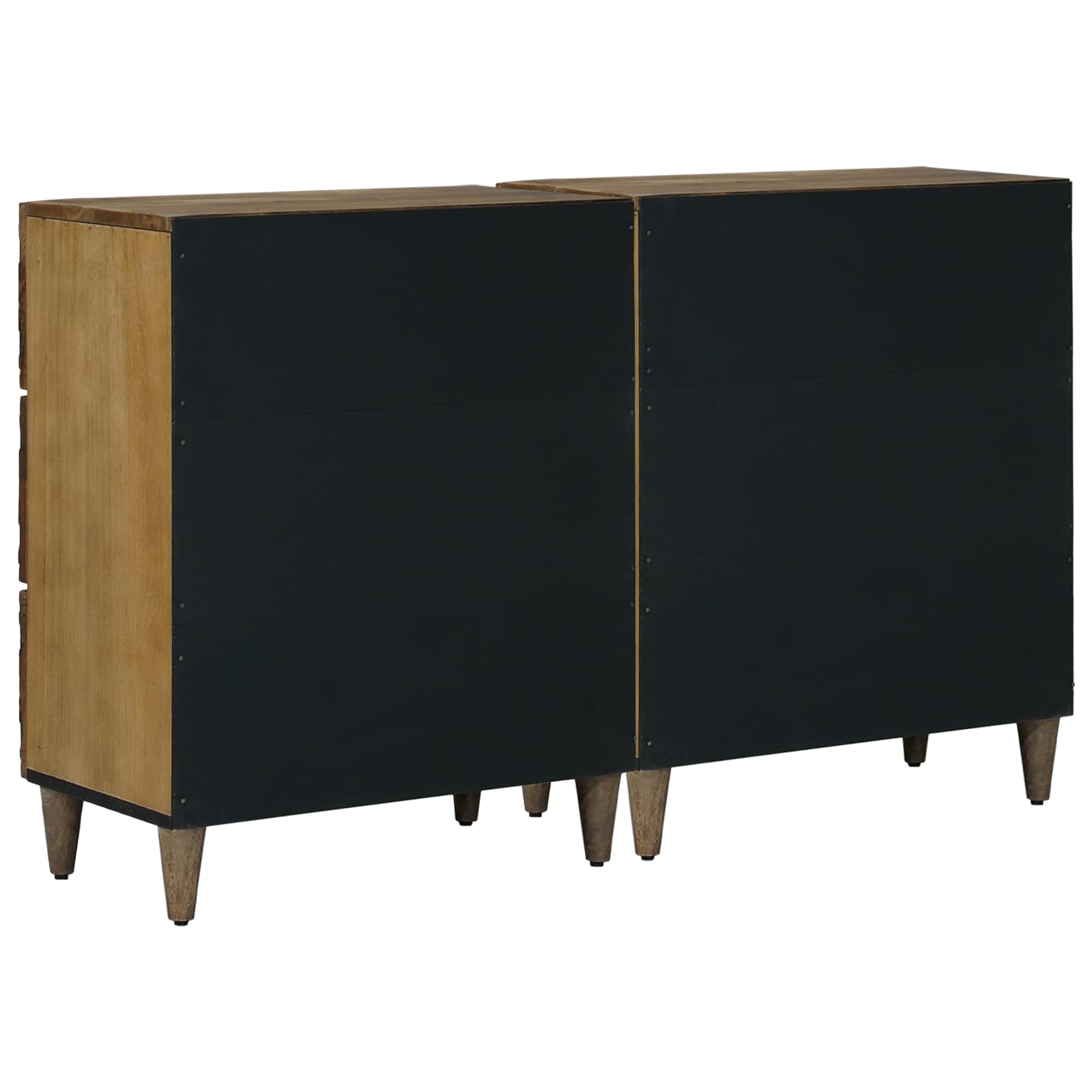 Dressoir 2 pcs Bruin 60 x 33,5 x 75 cm Massief Mango Hout image 6