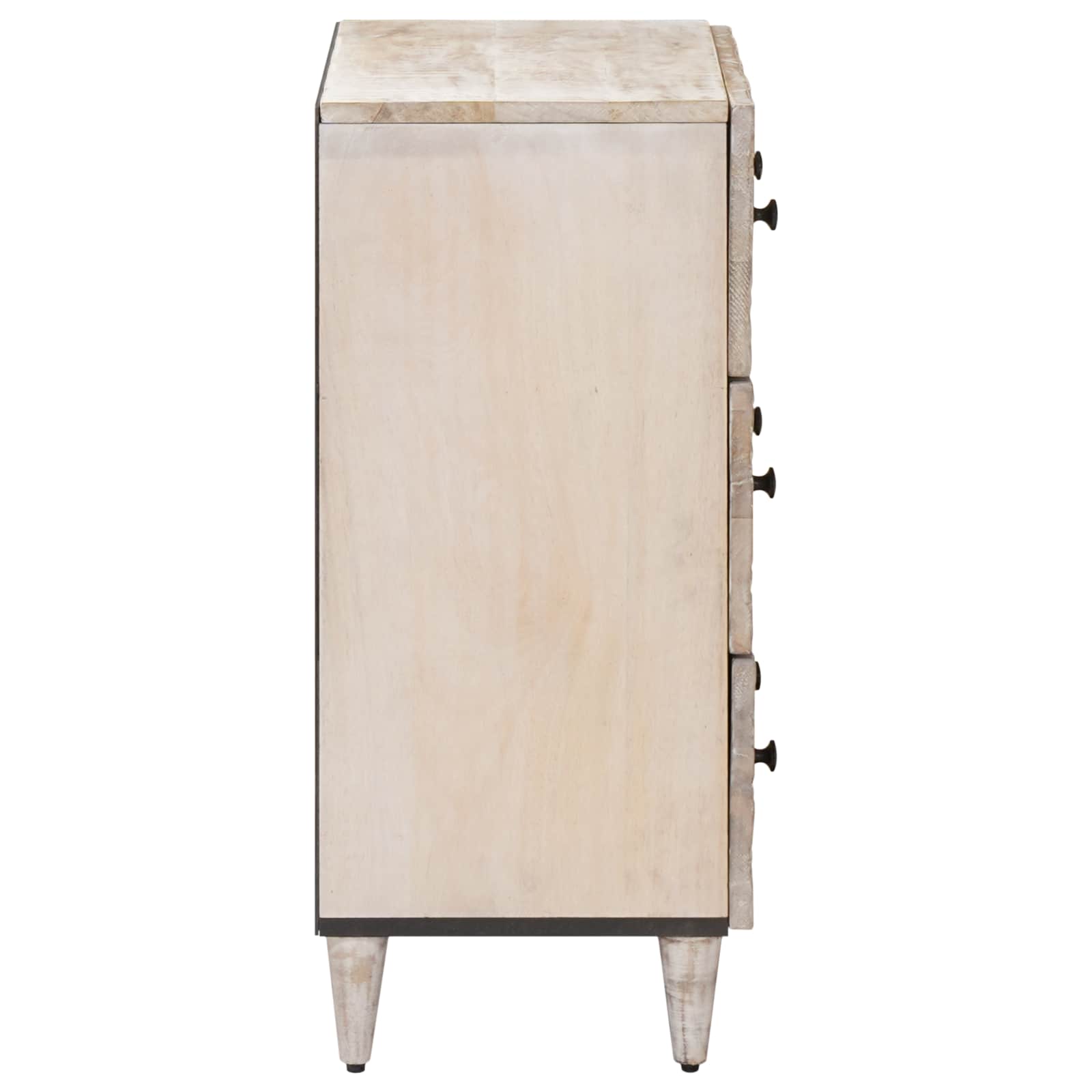 Dressoir 2 pcs Wit 60 x 33,5 x 75 cm Massief Mango Hout image 5