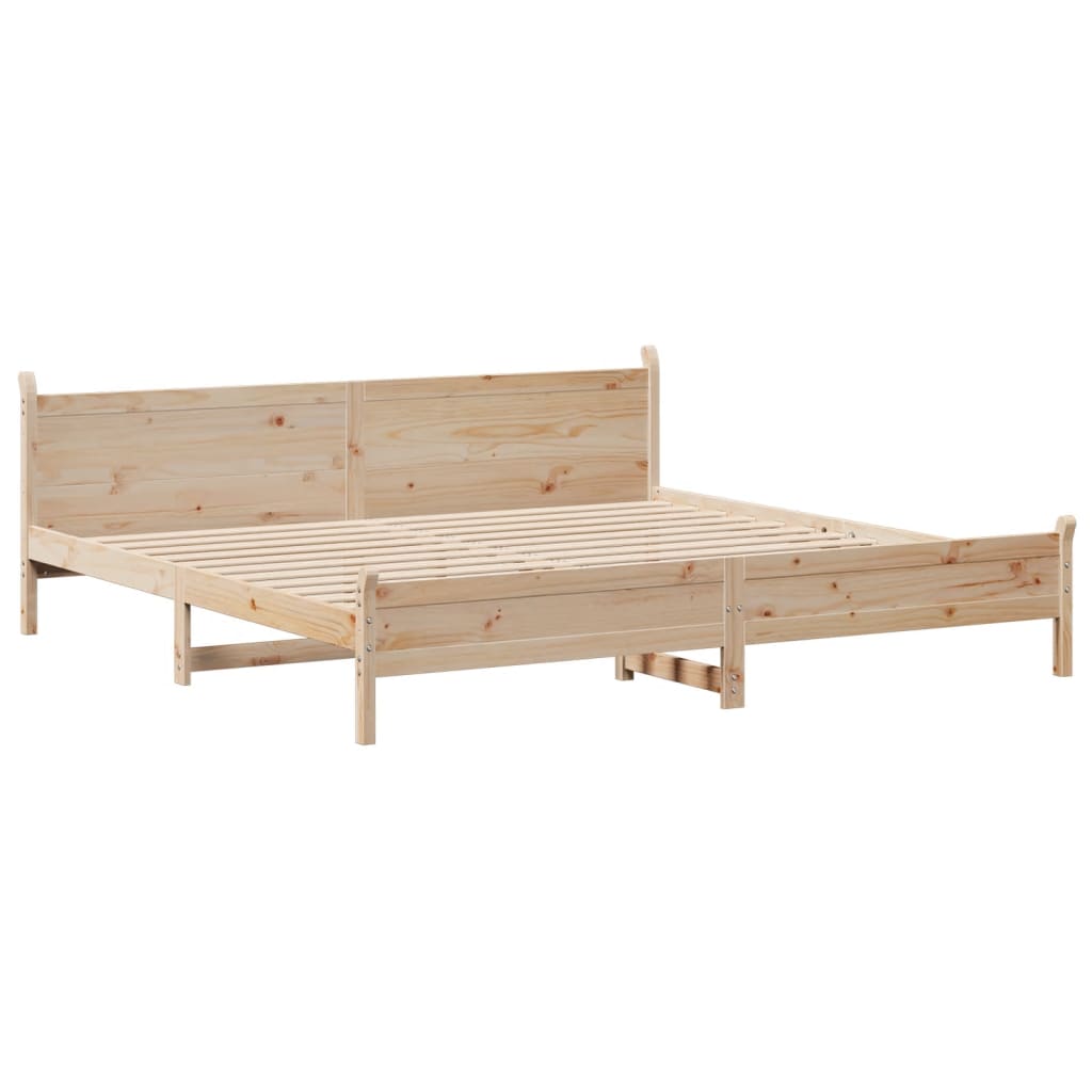 vidaXL Bedframe zonder matras massief grenenhout 200x200 cm afbeelding
