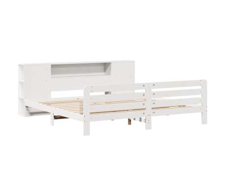 vidaXL Cadre de lit sans matelas blanc 180x200 cm bois massif de pin