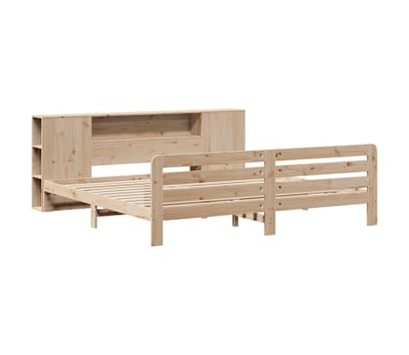 vidaXL sengeramme uden madras 200x200 cm massivt fyrretr&aelig;