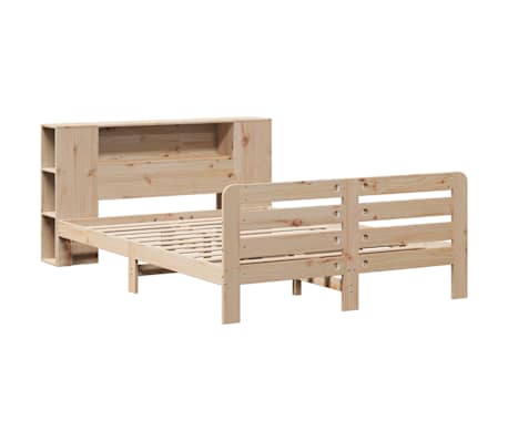 vidaXL Massivholzbett ohne Matratze 120x190 cm Kiefernholz
