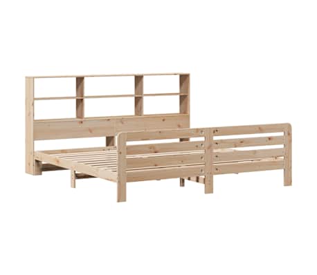 vidaXL sengeramme uden madras 200x200 cm massivt fyrretr&aelig;