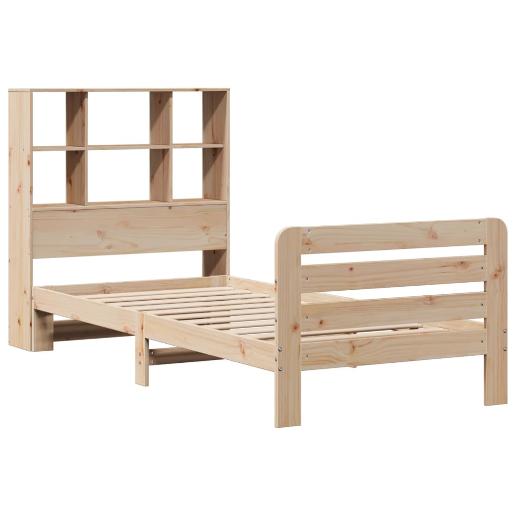 vidaXL Bedframe zonder matras massief grenenhout 75x190 cm afbeelding