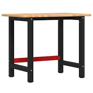 vidaXL t&ouml;&ouml;laud, helepruun, 100x60x81,5 cm tammepuit ristk&uuml;likukujuline