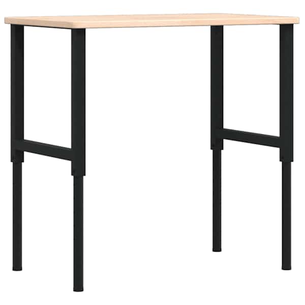 vidaXL t&ouml;&ouml;laud, 100 x 60 x (71,5-98) cm, tammepuit, ristk&uuml;likukujuline
