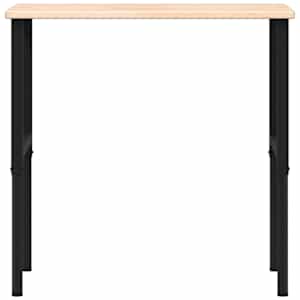 Pracovní stůl 100 x 60 x (71,5–98) cm masivní dub obdélníkový - obrázek 4