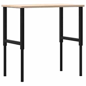 Pracovní stůl 100 x 60 x (71,5–98) cm masivní dub obdélníkový - obrázek 7