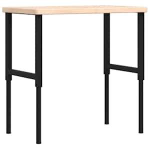 vidaXL t&ouml;&ouml;laud, 100 x 60 x (73-99,5) cm, tammepuit, ristk&uuml;likukujuline
