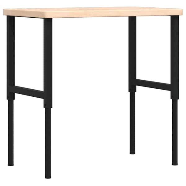 vidaXL t&ouml;&ouml;laud, 100 x 60 x (73-99,5) cm, tammepuit, ristk&uuml;likukujuline
