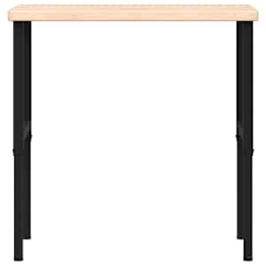 Pracovní stůl 100 x 60 x (73–99,5) cm masivní dub obdélníkový - obrázek 4