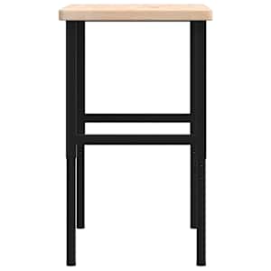 Pracovní stůl 100 x 60 x (73–99,5) cm masivní dub obdélníkový - obrázek 6