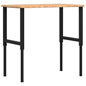 vidaXL t&ouml;&ouml;laud, helepruun, 100x60x(71,5-98) cm, tammepuit, ristk&uuml;lik