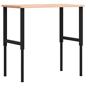 vidaXL t&ouml;&ouml;laud, 100 x 60 x (71,5-98) cm, p&ouml;&ouml;k, ristk&uuml;lik