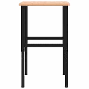 Pracovní stůl 100 x 60 x (71,5–98) cm masivní buk obdélníkový - obrázek 6