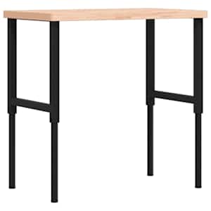 Pracovní stůl 100 x 60 x (73–99,5) cm masivní buk obdélníkový - obrázek 7