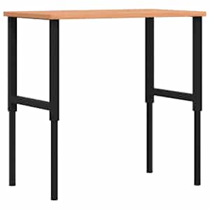 vidaXL t&ouml;&ouml;laud, 100 x 60 x (71,5-98) cm, p&ouml;&ouml;k, ristk&uuml;likukujuline