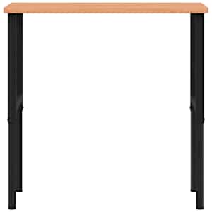 Pracovní stůl 100 x 60 x (71,5–98) cm masivní buk obdélníkový - obrázek 4