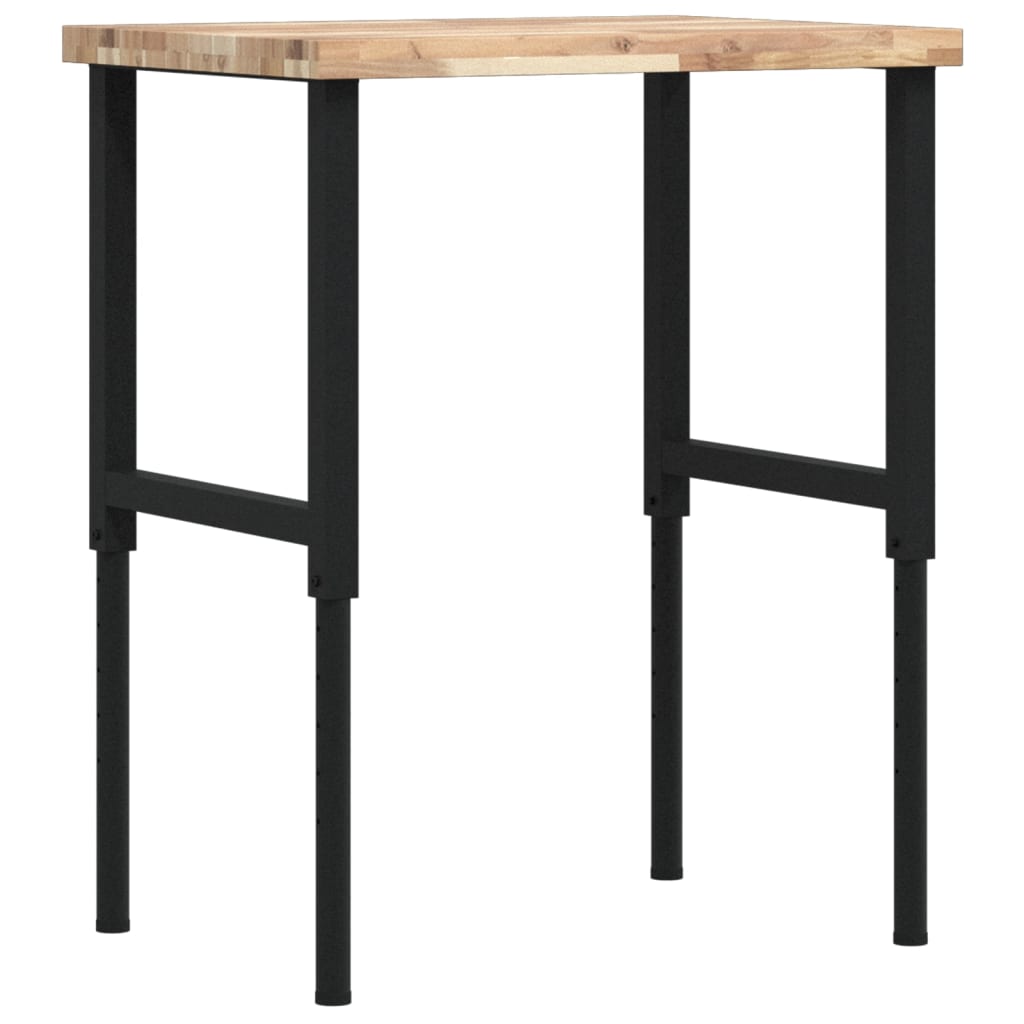 vidaXL Pracovní stůl 80 x 60 x (73–99,5) cm masivní akácie obdélníkový