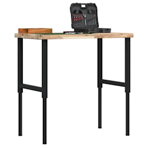 Pracovní stůl 100x60x(73–99,5) cm masivní akácie obdélníkový - obrázek 1