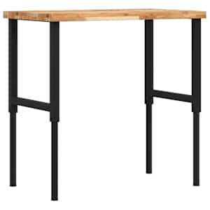Pracovní stůl 100x60x(73–99,5) cm masivní akácie obdélníkový - obrázek 2