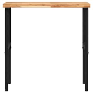 Pracovní stůl 100x60x(73–99,5) cm masivní akácie obdélníkový - obrázek 4
