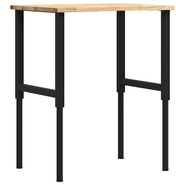 vidaXL t&ouml;&ouml;laud, 80x60x(71,5-98) cm, tammepuit